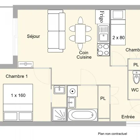 3 Pieces Avec Piscine, Proche Centre Les Saisies, 5 Pers, Parking, Balcon, Classe 3 Etoiles - Fr-1-594-98 *